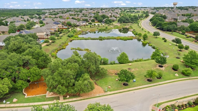 240 Fort Mabry Loop, Georgetown, TX 78628 - aerial perspective of suburban area featuring a large body of water