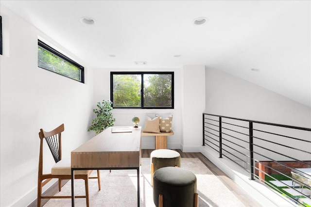 409 W 55th 1/2 St Unit 2, Austin, TX 78751 - office area featuring wood finished floors and recessed lighting