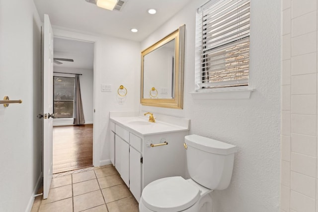 1108 Hi Stirrup Unit 12, Horseshoe Bay, TX 78657 - bathroom featuring vanity, tile patterned flooring, and recessed lighting