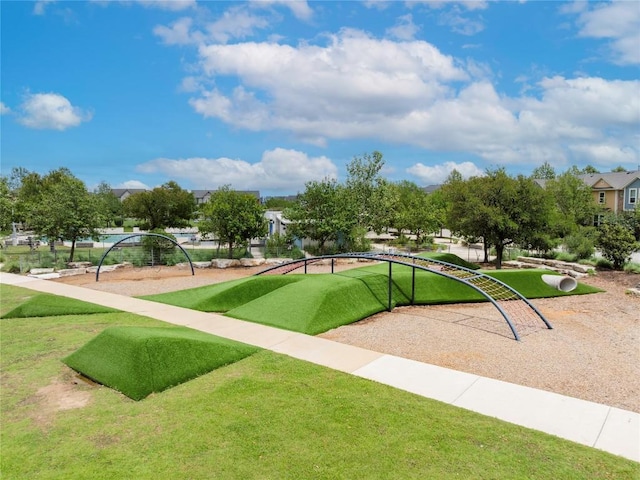 4001 Teaff St, Austin, TX 78723 - view of home's community with a yard
