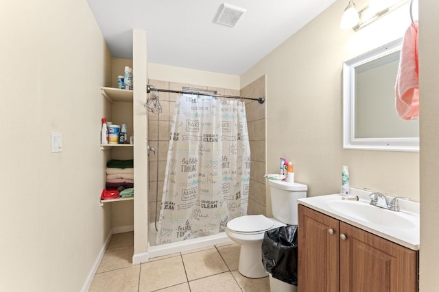 300 Walker St, Smithville, TX 78957 - full bath with tile patterned floors, a stall shower, and vanity