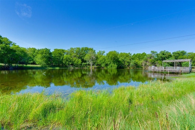 10745 Rosemar Ln, Adkins, TX 78101 - water view featuring a heavily wooded area
