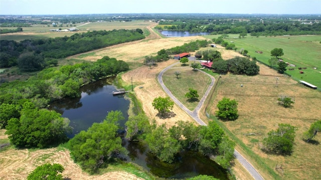 10745 Rosemar Ln, Adkins, TX 78101 - aerial overview of property's location featuring rural landscape and a nearby body of water