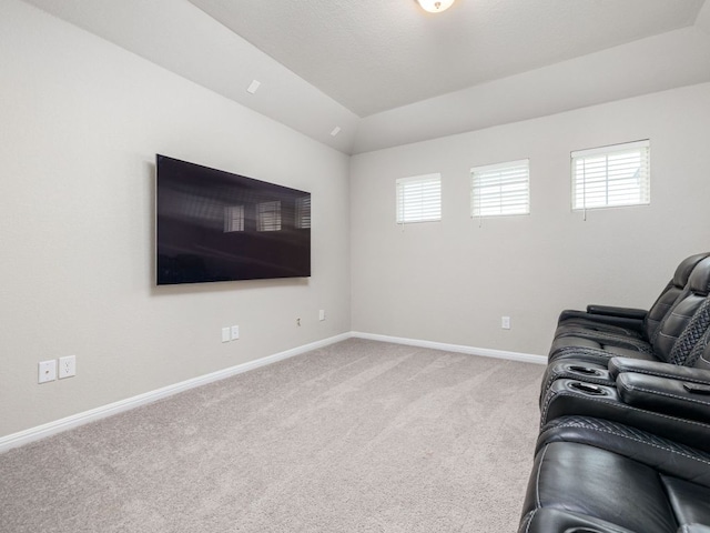 453 Arrowhead Vine St, Leander, TX 78641 - unfurnished living room featuring carpet and vaulted ceiling