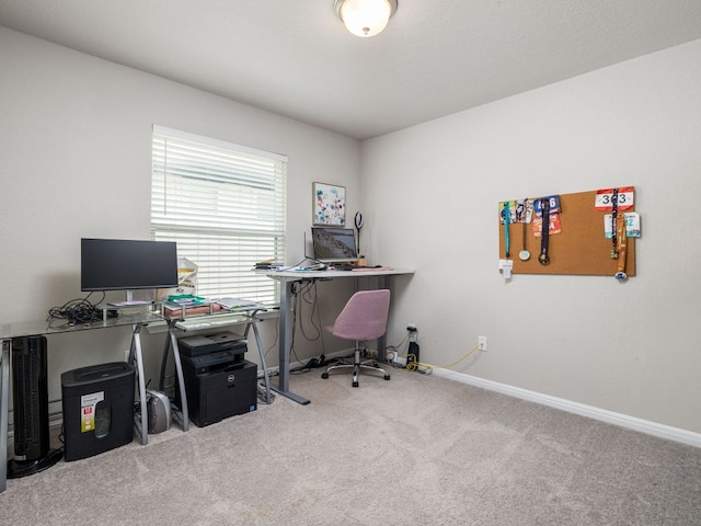 453 Arrowhead Vine St, Leander, TX 78641 - office area with carpet flooring and baseboards