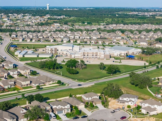 453 Arrowhead Vine St, Leander, TX 78641 - aerial overview of property's location with nearby suburban area