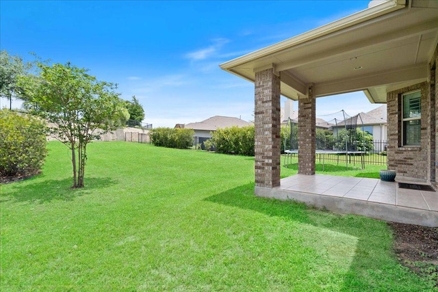 2520 Milan Meadows Dr, Leander, TX 78641 - view of yard with a patio and a trampoline