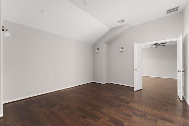103 County Road 180 Unit 35, Leander, TX 78641 - bonus room featuring wood finished floors, vaulted ceiling, and ceiling fan