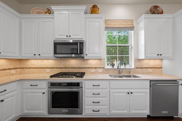 223 Delfino Cir, Austin, TX 78734 - kitchen with stainless steel appliances and white cabinets