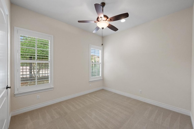 223 Delfino Cir, Austin, TX 78734 - empty room featuring plenty of natural light, carpet floors, and a ceiling fan
