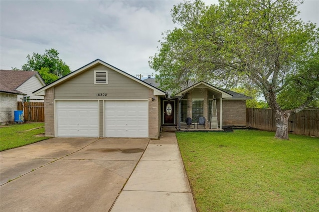 16302 Bates Cv, Pflugerville, TX 78660 - ranch-style home featuring brick siding, driveway, and an attached garage