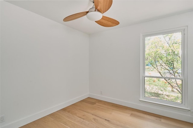 6806 Syracuse Cv, Austin, TX 78723 - unfurnished room with light wood-type flooring and ceiling fan