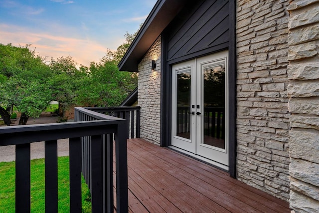 10006 Mandeville Cir, Austin, TX 78750 - deck with french doors