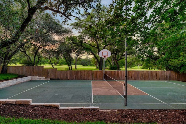 10006 Mandeville Cir, Austin, TX 78750 - view of sport court featuring basketball hoop
