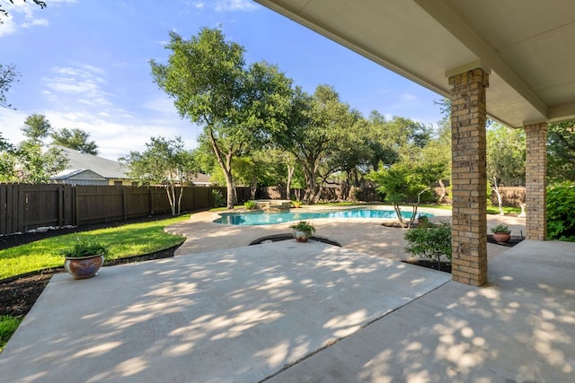 2700 Dagama Ct, Cedar Park, TX 78613 - fenced backyard with a patio area