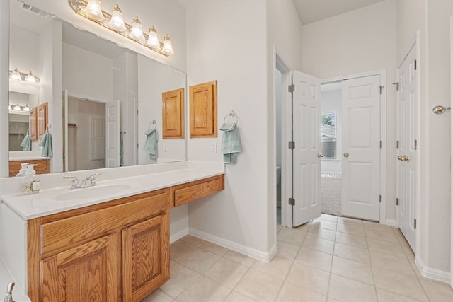2700 Dagama Ct, Cedar Park, TX 78613 - bathroom with vanity and tile patterned flooring