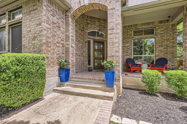 4231 N Summercrest Loop, Round Rock, TX 78681 - property entrance with covered porch and brick siding
