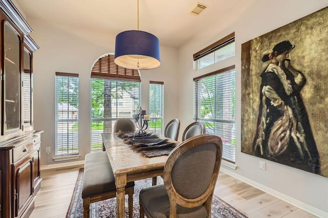 4231 N Summercrest Loop, Round Rock, TX 78681 - dining space featuring light wood-style flooring and baseboards