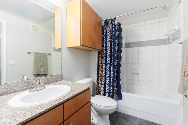2502 Leon St Unit 305, Austin, TX 78705 - bathroom featuring vanity, shower / bath combo, and tile patterned floors