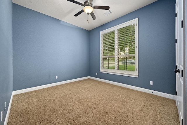 204 Lake Como Dr, Austin, TX 78734 - unfurnished room featuring carpet floors and a ceiling fan