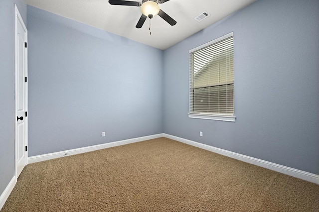 204 Lake Como Dr, Austin, TX 78734 - carpeted spare room with a ceiling fan and baseboards