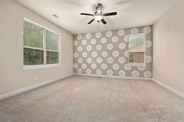 204 Lake Como Dr, Austin, TX 78734 - unfurnished room with carpet flooring and a ceiling fan