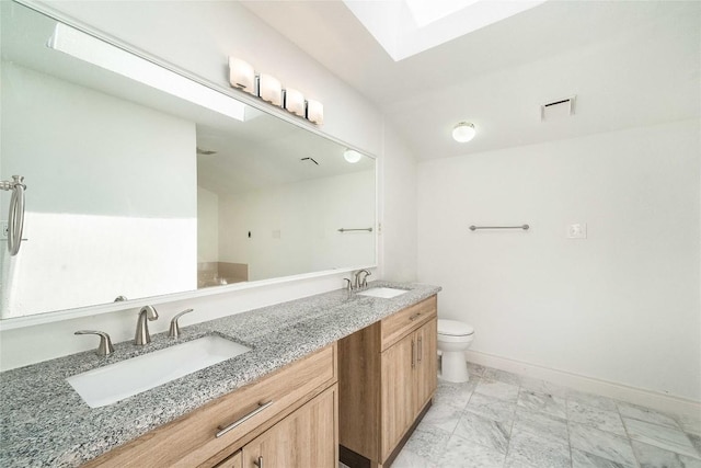 10703 Keystone Bnd, Austin, TX 78750 - full bathroom with double vanity and marble finish floors