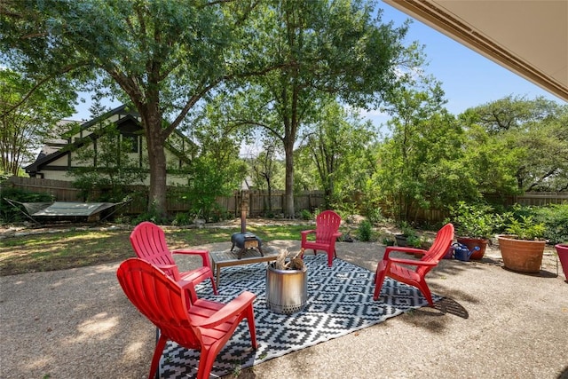 6317 Gato Path, Austin, TX 78731 - fenced backyard with a patio area