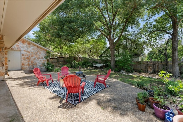 6317 Gato Path, Austin, TX 78731 - fenced backyard with a patio