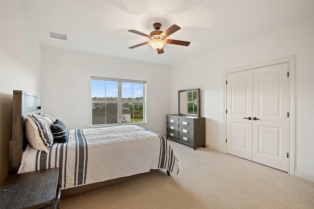 6000 Osceola Trl, Austin, TX 78738 - carpeted bedroom featuring ceiling fan and a closet