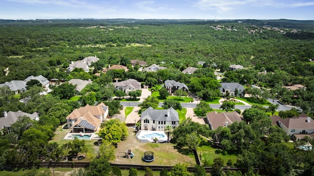 11606 Uplands Ridge Dr, Bee Cave, TX 78738 - aerial view of residential area featuring a heavily wooded area