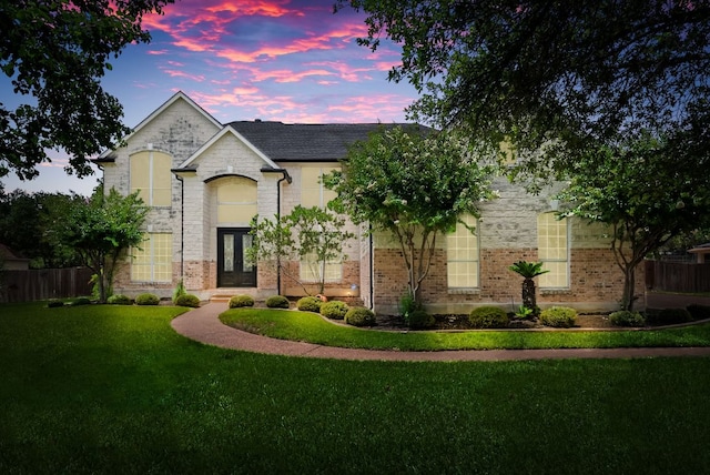 11606 Uplands Ridge Dr, Bee Cave, TX 78738 - french country inspired facade with brick siding and stone siding