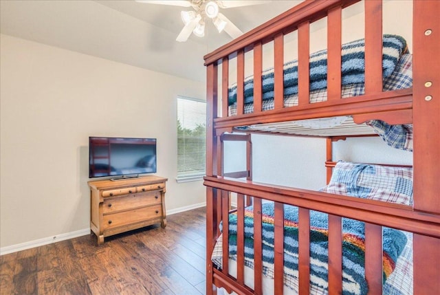 18717 Shoreless Dr, Pflugerville, TX 78660 - bedroom with baseboards and wood finished floors