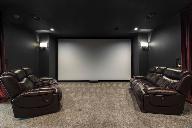 13212 Coleto Creek Trl, Austin, TX 78732 - home theater room with carpet and recessed lighting