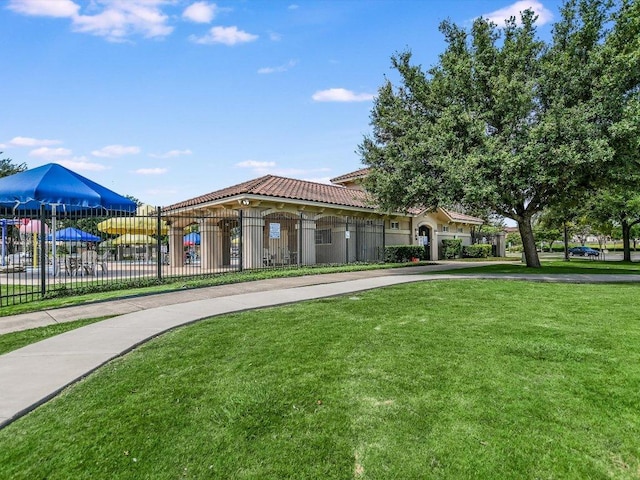 241 Sunnyside Dr, Kyle, TX 78640 - view of community featuring curved driveway