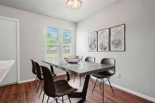 606 Elderberry Cv, Austin, TX 78745 - dining area featuring wood finished floors and baseboards