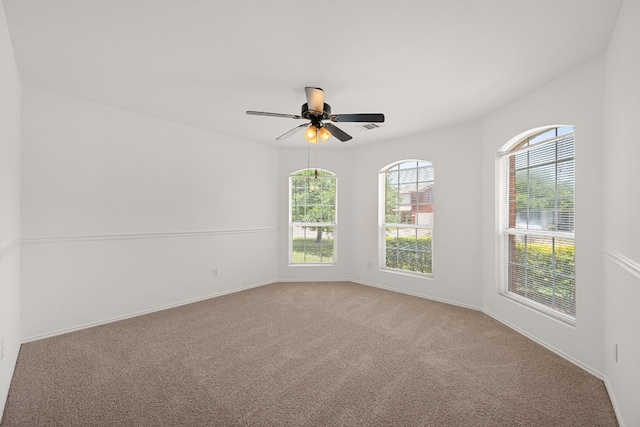 707 Eaglecreek Dr, Leander, TX 78641 - empty room featuring carpet flooring and a ceiling fan