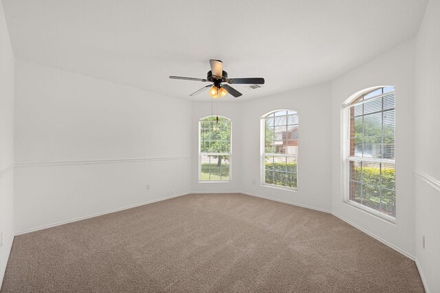 707 Eaglecreek Dr, Leander, TX 78641 - unfurnished room featuring carpet flooring and a ceiling fan