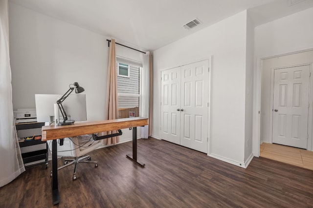716 Madalin Rue Ct, Leander, TX 78641 - home office featuring wood finished floors and baseboards