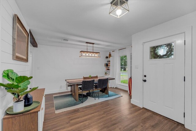 409 White Wing Way, Round Rock, TX 78664 - dining space featuring dark wood finished floors