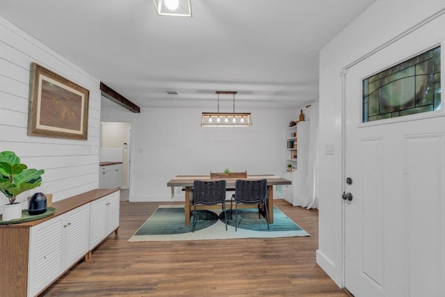 409 White Wing Way, Round Rock, TX 78664 - dining area featuring dark wood finished floors