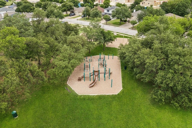 1444 Kenneys Way, Round Rock, TX 78665 - aerial view of residential area with a recreational park