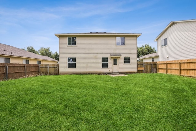 1444 Kenneys Way, Round Rock, TX 78665 - rear view of property with a fenced backyard
