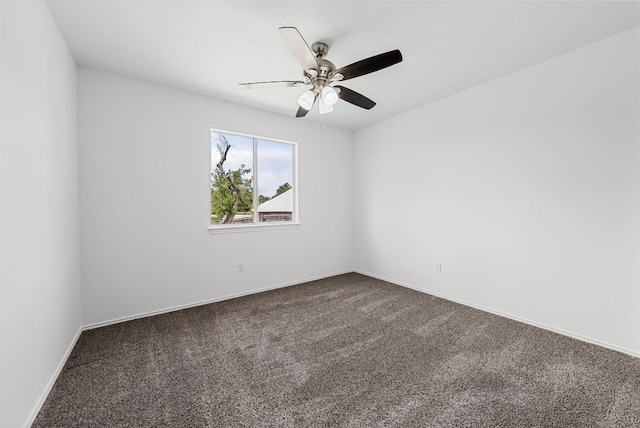 1213 Pathfinder Way, Round Rock, TX 78665 - empty room with dark carpet and ceiling fan
