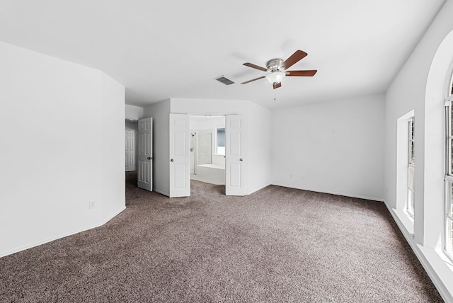 1213 Pathfinder Way, Round Rock, TX 78665 - unfurnished bedroom with carpet floors and ceiling fan
