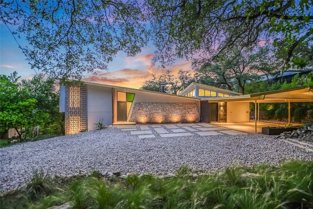1900 Airole Way, Austin, TX 78704 - view of front of home featuring stucco siding