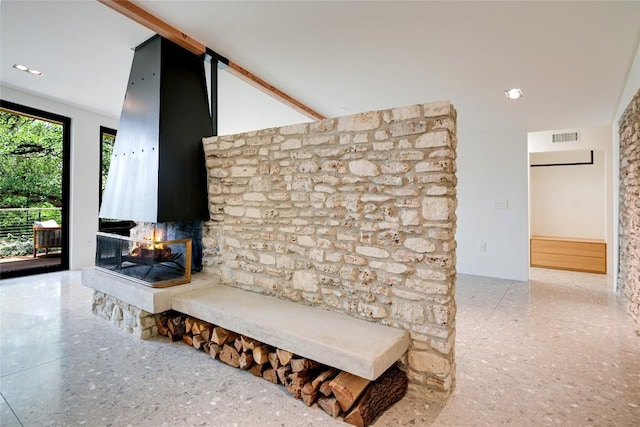 1900 Airole Way, Austin, TX 78704 - hall with speckle patterned floor
