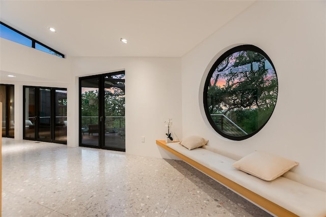 1900 Airole Way, Austin, TX 78704 - hallway featuring plenty of natural light, recessed lighting, and a high ceiling