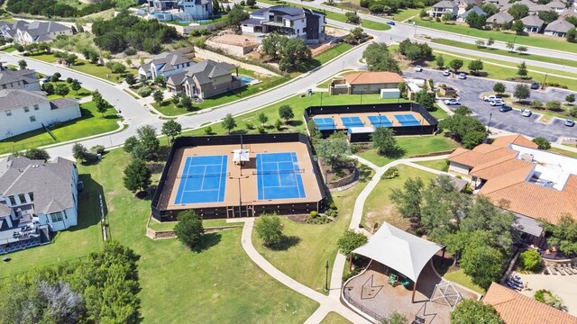 1720 Boscello Ct, Leander, TX 78641 - aerial view of residential area with a pool area