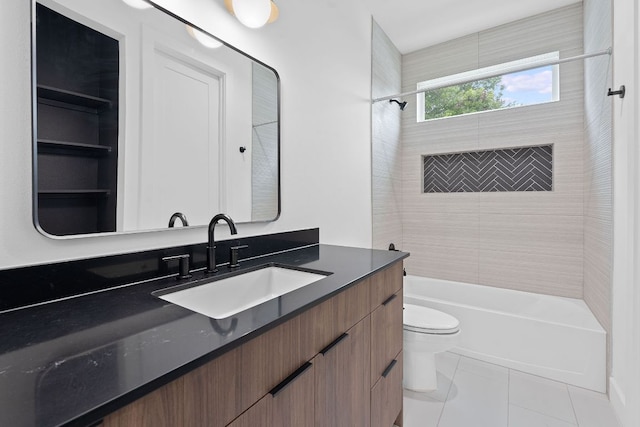 54 Robert T Martinez Jr St, Austin, TX 78702 - full bathroom featuring bathing tub / shower combination, vanity, and tile patterned flooring